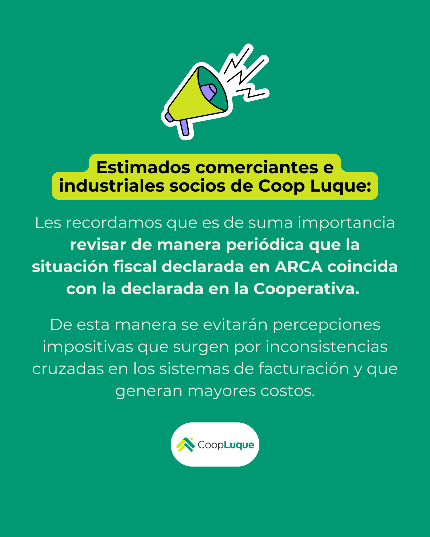 Revisión situación fiscal declarada en ARCA